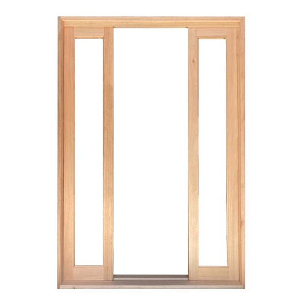 Porta Balcão De Correr De Madeira Padrão Cedro Panorâmico Ret