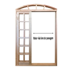 Porta Balcão De Correr De Madeira Padrão Cedro Purgato Em Arc