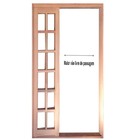 Porta Balcão De Correr De Madeira Padrão Cedro Purgato Reto E