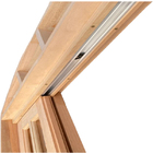 Porta Balcão De Correr De Madeira Padrão Cedro Quadriculada A