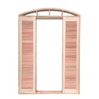 Porta Balcão De Correr De Madeira Padrão Cedro Veneziana Em A