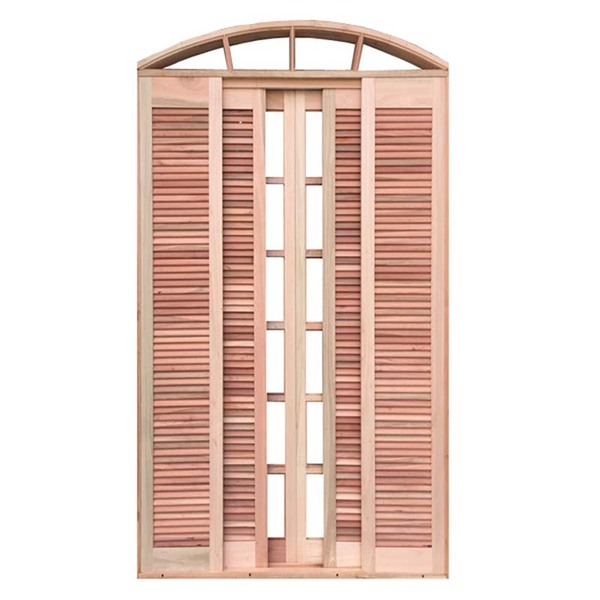 Porta Balcão De Correr De Madeira Padrão Cedro Veneziana Em A