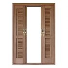 Porta Balcão De Correr Panorâmico 6 Folhas Cedro Arana 215cmx