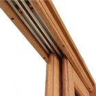 Porta Balcão De Correr Panorâmico 6 Folhas Cedro Arana 215cmx