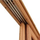 Porta Balcão De Correr Quadriculado 6 Folhas Cedro Arana 215c