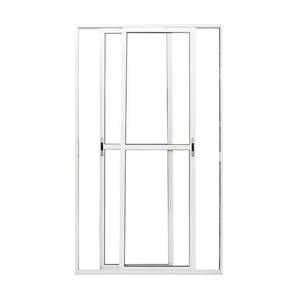 Porta Balcao Em Alumínio 2 Folhas 210 X 120 X 7,9 Cm Branco M
