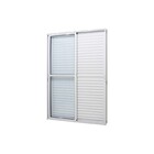 Porta Balcão Em Alumínio Branco Caribe Max 215x150x12,2cm 3 F