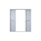 Porta Balcão Em Alumínio Branco Caribe Max 215x200x11,8cm 6 F