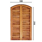 Porta Balcão Itauba Abrir Em Arco 1,00 X 2,10 Rodam Natural