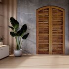 Porta Balcão Itauba Abrir Em Arco 1,40 X 2,10 Rodam Natural