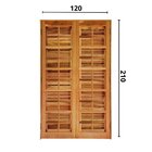 Porta Balcão Itauba Abrir Reto 1,20 X 2,10 Rodam Natural