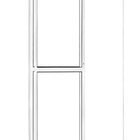 Porta Balcao L25 2 Folhas 2,10 X 1,20 Alumínio Branco