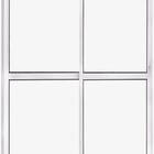 Porta Balcao L25 2 Folhas 2,10 X 1,50 Branca