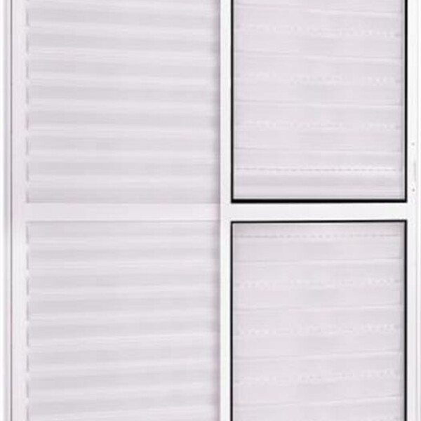 Porta Balcao L25 3 Folhas 2,10 X 1,20 Alumínio Branco