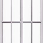 Porta Balcao L25 4 Folhas 2,10 X 2,00 Alumínio Branco