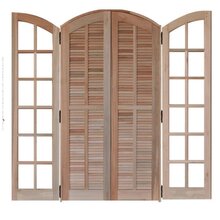 Porta Balcão Mista Abrir Em Arco 1,20 X 2,10 Rodam Natural