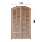 Porta Balcão Mista Abrir Em Arco 1,20 X 2,10 Rodam Natural