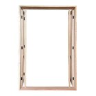 Porta Balcão Pantográfica Semi-panorâmica Reto Padrão Cedro E