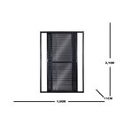 Porta Balcão Veneziana 3 Folhas Móveis Central Topsul 210x150