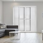 Porta Balcão Veneziana 6 Folhas Central Topsul 210x120cm Esqu