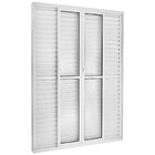 Porta Balcão Veneziana 6 Folhas Central Topsul 210x120cm Esqu