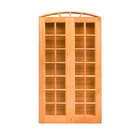 Porta Balcão Veneziana De Abrir Arco 4 Folhas Em Madeira Maci