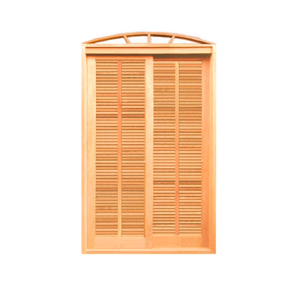 Porta Balcão Veneziana Panorâmica Arco 3 Folhas Em Madeira Ma