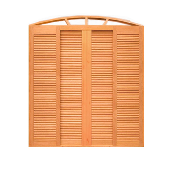 Porta Balcão Veneziana Panorâmica Arco 6 Folhas Em Madeira Ma