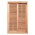 Porta Balcão Veneziana Panorâmica Reta 3 Folhas Em Madeira Ma
