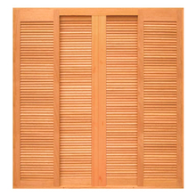 Porta Balcão Veneziana Panorâmica Reta 6 Folhas Em Madeira Ma