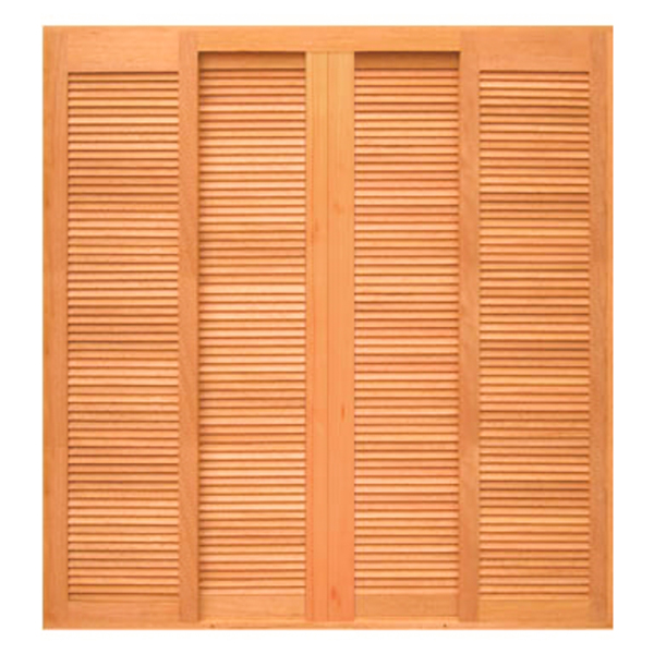 Porta Balcão Veneziana Panorâmica Reta 6 Folhas Em Madeira Ma