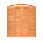 Porta Balcão Veneziana Quadriculada Arco 6 Folhas Em Madeira