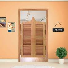 Porta Bang-bang Veneziana C/ Batente E Dobradiça Vai E Vem Aç