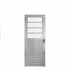 Porta Basculante 0.70 X 2.10 Aluminio Brilhante Lado Esquerdo