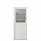 Porta Basculante 0.90 X 2.10 Aluminio Branco Lado Direito - H