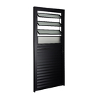 Porta Basculante 2,10 X 0,80 Esquerda Alumínio Preto