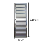 Porta Basculante 210x80 Esquerda Brilhante