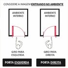 Porta Basculante Alumínio Brilhante 2.10 X 0.90 Linha 25 Lado