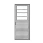 Porta Basculante Aluminio Brilhante 2.10x0.80 Lado Esquerdo