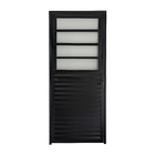 Porta Basculante Direita 2,10 X 0,60 Aluminio Preto