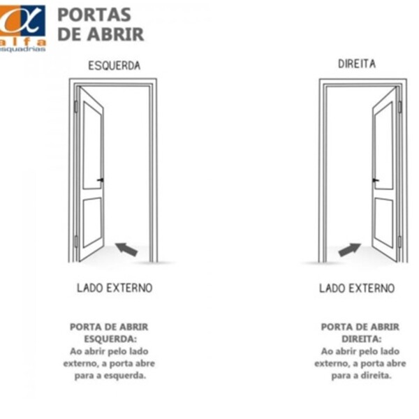 Porta Basculante Esquerda 2,10 X 0,60 Aluminio Preto