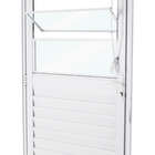 Porta Basculante de Giro Direito 1 Folha Alumínio Pintado Branco 210x80cm Classic CRV