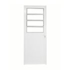 Porta Basculante Lambril Alumínio 2,10 X 80 Branco Abertura D