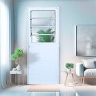 Porta Basculante Lambril Alumínio 2,10 X 80 Branco Abertura E