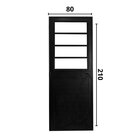 Porta Basculante Lambril Alumínio 2,10 X 80 Preto Hale Esquad