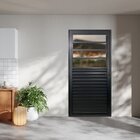 Porta Basculante Palheta Linha 25 210x70  Abertura Direita Pr