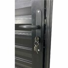 Porta Basculante Palheta Linha 25 210x80 Lado Esquerdo Preto