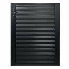 Porta Basculante Palheta Linha 25 210x80 Lado Esquerdo Preto