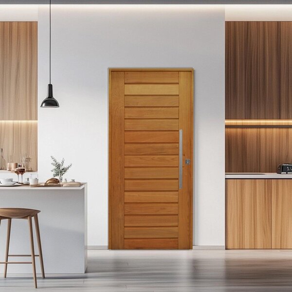 Porta Batente 14 Puxador Barra Chata 102x210 Rodam California