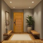 Porta Batente Fechadura Digital Puxador Tubo 82x210 Cm  Rodam